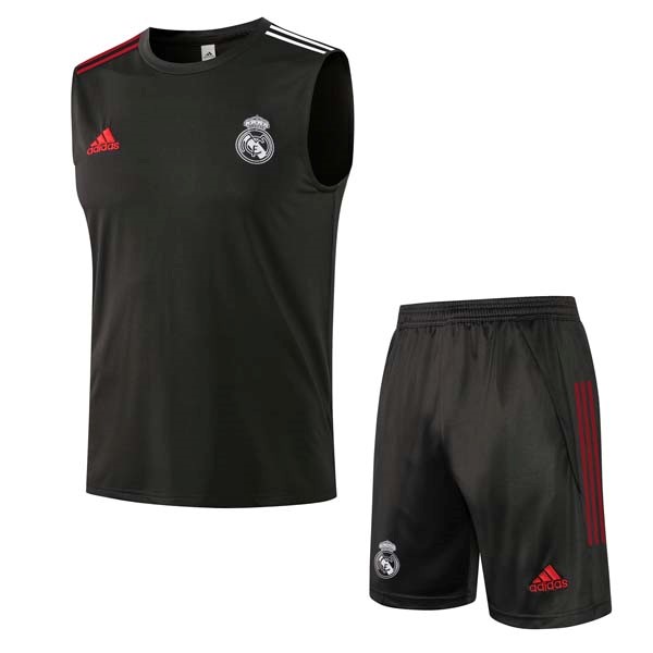 Camiseta Real Madrid Sin Mangas Conjunto Completo 2022 Negro 2